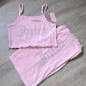 Juicy Couture Pink Ribbed loungewear